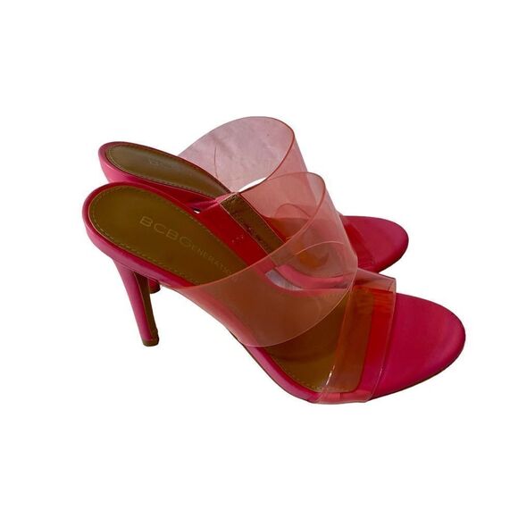 BCBGeneration Gorgeous Clear Acrylic & Hot Pink Pumps in Size 6 w/ 4” heels. - Picture 5 of 7